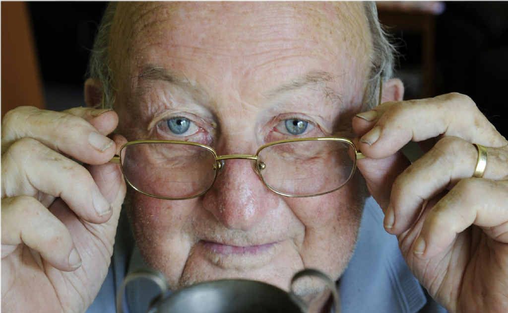 Goonellabah’s Jim Parker, pictured with the trophy he won in 1950 for scoring the most goals for Methodist United, was involved in victorious Anzac Cup and Lismore Soccer Association teams in that same year. Goonellabah’s Jim Parker, pictured with the trophy he won in 1950 for scoring the most goals for Methodist United, was involved in victorious Anzac Cup and Lismore Soccer Association teams in that same year.